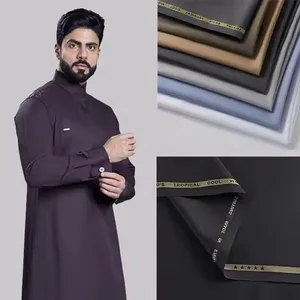 Super Hot Selling 80+20% TR Fabric for Shirts Skirts Fabric Arabia Thobe TR Abaya Thobe thumbnail-2