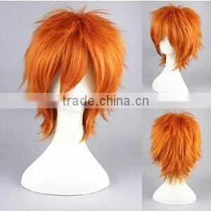 High Quality 35cm Short Straight Shugo Chara Wig Souma Kukai Orange Wig Synthetic Anime Wig Cosplay Hair Wigs thumbnail-2