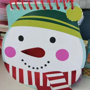 Die Cut Spiral Christmas Notepads - Cute Animal Shape Design Memo Pads thumbnail-1