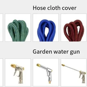 Garden Watering Expandable Hose Latex Inner Tube Magic Garden Hose With Nozzle thumbnail-2