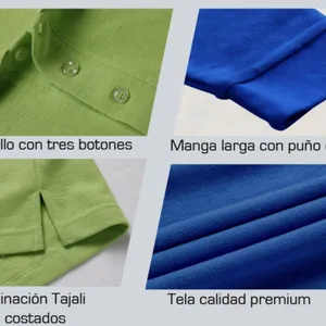 Customized Men Polo Shirt Short/Long Sleeves With Elastic Cuffs, Anti-flaking Reinforced Seams at Shoulders and Back Neckline With UV Protection thumbnail-4