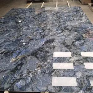 Blue Gemstone Sintered Stone Slabs Blue Jade Sintered Stone Manufacturer thumbnail-1