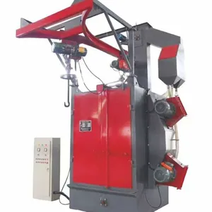 Overhead Hanger Sand Blasting Machine Big Hook Type Shot Blasting Equipment Automatic Cleaning Used Condition PLC Motor Gearbox thumbnail-5