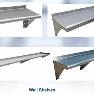 Shelves- Slant / Wall Mount, Stainless Steel thumbnail-1