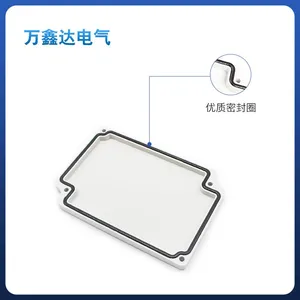 TIBOX ABS Waterproof Junction Box TJ-10Ptransparent Plastic Monitoring Box Power Terminal Outdoor Control Gray Rainproof Box thumbnail-2
