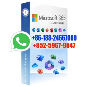 Microsoft 365 E5 Enterprise 1 Year 200users Subscription License Key thumbnail-1