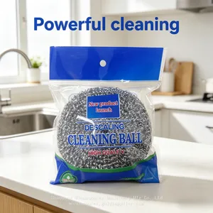 Cast Iron Skillet Special Wire Ball Eliminates Stubborn Burnt Food Residues thumbnail-1
