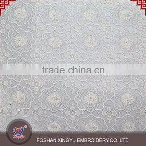 Factory Price High Quality Water Soluble Printing Mesh Embroidery Fabrics for Bridal Dress thumbnail-2