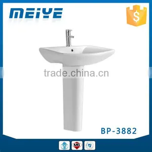 BP-3882 Modern Bathroom Design, Modern Quality Basin Pedestal, Bathroom Ceramic Hand Wash Sink Bash Bowl thumbnail-1