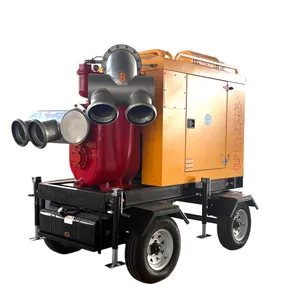 DB1000QZ-25T 1000m3/h Mobile Trailer Diesel Engine Water Pump thumbnail-1