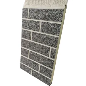 Fire Proof Water Proof Pu Sandwich Panel Roof Price Standing Seam Insulated Aluminum Roof Panels for Gazebo PU Sandwich Panel thumbnail-5