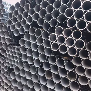 Hot Galvanized ERW Welded Steel Pipe Q235 BS1387 Round Galvanized Tube For Prefab House Water Pipeline thumbnail-4