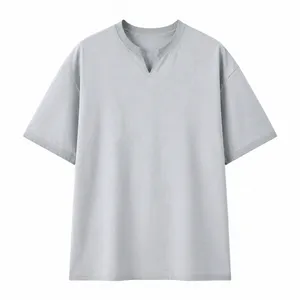 Men’s Washed Vintage V-Neck Short-Sleeve T-Shirt thumbnail-3