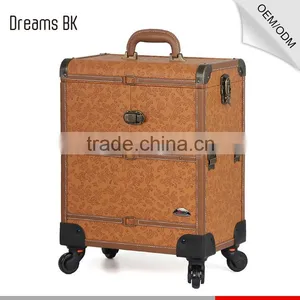 PVC Makeup Case Hairdressing Case With Wheels thumbnail-3