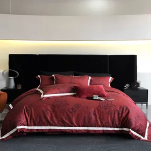 Wholesale 100% Cotton 4-Piece Bedding Set, Breathable & Soft Bed Linen thumbnail-1
