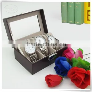 pu Leather Handmade Luxury Single Pocket Watch Case Holders for Men thumbnail-1