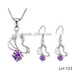 China Wholesale Fashion Silver Jewelry Set Women's Jewelry Set 2015 thumbnail-1