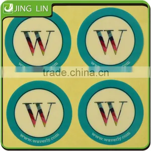 Customized Transparent Die Cut Small Round Logo Stickers thumbnail-1