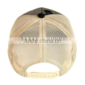 Wholesale Make Your Own Embroidery Logo Custom Camo Trucker Cap Mesh Cap thumbnail-3