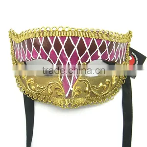 Hot Sell On Venice Mask Masquerade Birthday Party Mask Black Half Face Venetian Mask thumbnail-1