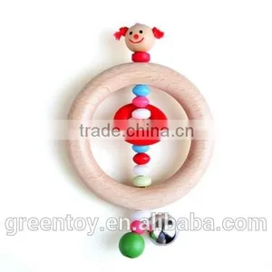 Wooden Rattle Musical Toy Kids Baby Toy thumbnail-1