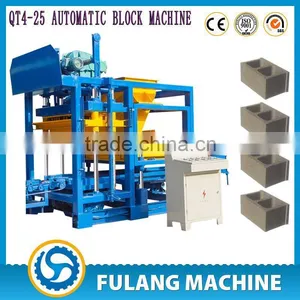 QT4-25 Fly Ash,breakstone,concrete,etc. Brick Raw Material and Hydraulic Pressure Method Automatic Block Machine thumbnail-1