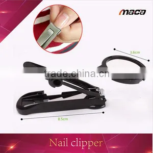 NC2103 New Design Plastic Carbon Steel Nail Clipper With Magnifying Glass thumbnail-1