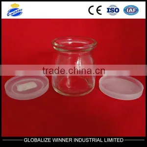 100ml Pudding Bottle With Plastic Cap,glass Bottle Dessert Bottle thumbnail-1