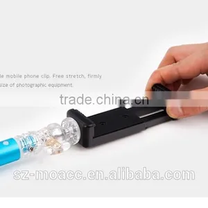 Crystal Interface Aluminum Selfie Stick With Bluetooth Shutter Button thumbnail-4