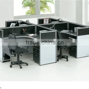 Wooden Office Cubicle Workstation Tables for 4 Person (SZ-WSB377) thumbnail-3