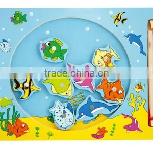 Education City Games Kids Silk Screen Printing Sea Fish Animal Design Fishing Puzzle Manufacturers thumbnail-2