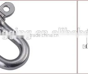 Galvanize Carabiner Wholesale Stainless Steel Aisi 316 304 European Type Dee Drop Forged D Shackle Quick Hardware Manufacture thumbnail-4