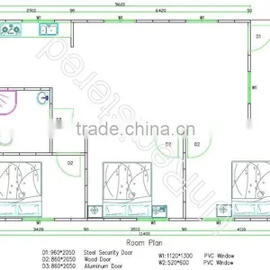 2016 Low Cost Prefab House Movable House for Living House thumbnail-4