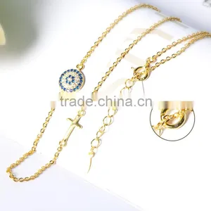Latest Design 18k Gold Necklace in 925 Silver thumbnail-5