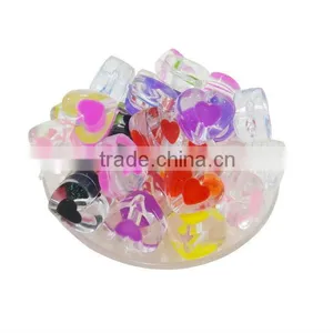 2014 New Design Cheap Crystal Acrylic Lucite Heart Beads thumbnail-1