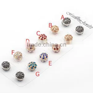 Fashion Round Ball Shape Rhinestone Hijab Pins/ Supplier's Choice thumbnail-6