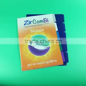 Professional Custom-made Multipage Folder, A4 pp File Bag for Paper File, L Shape Folder With Individual Tabs thumbnail-3