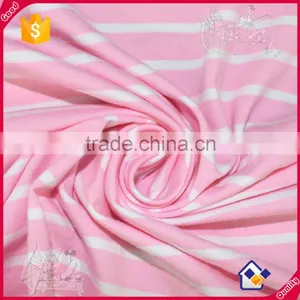 Women's Clothing High Quality t Shirt 95 Cotton 5 Spandex Stripe Fabric thumbnail-1