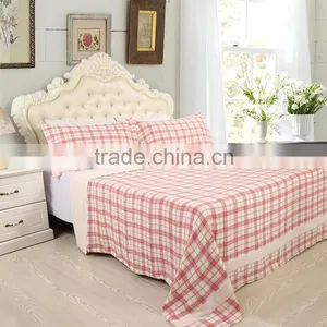100% Cotton Gauze Classic Grid Towel Blankets Queen Size for Carpet Nap Blanket Air Conditioning thumbnail-4