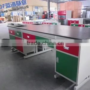 Steel Work Bench Steel Lab Furniture Work Bench With Drawers thumbnail-5