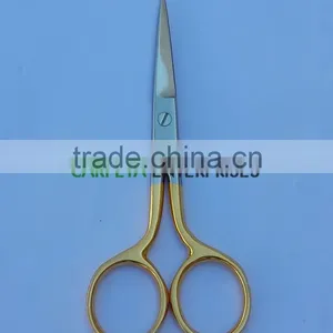 Gold Handle Cuticle Nail Scissors/ Manicure Instruments/ Beauty Care Instruments/ Scissor/ Nail Tools thumbnail-1