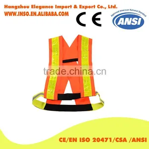 Safety Reflective Material For Clothing Police Reflective Safety Vest 3M Reflective Tape EN20471 thumbnail-1