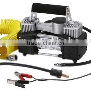 Heavy Duty Double Cylinder Air Pump 150PSi Twin Pump Compressor Tyre Inflator thumbnail-1