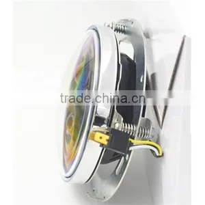 7" Motorcycle Chrome Daymaker Headlight Extension Trim Ring Bracket For Harley (Fits: Harley) thumbnail-3