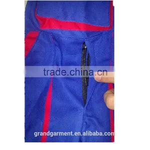 Children's Navy Blue Bib Brace Overalls thumbnail-4