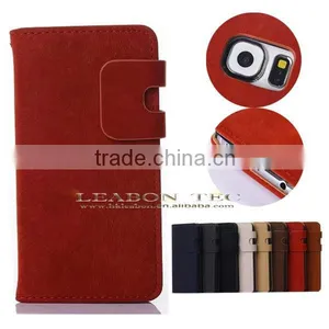 2015 New Design Hot New Galaxy s6 Case, 2015 for Samsung Galaxy s6 Leather Case thumbnail-2