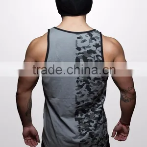 Sublimation Gym Singlet / Cotton Gym Singlet/100 Cotton Men Tank Top thumbnail-2