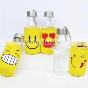 OEM Private Lable BPA Free 500ml Glass Juice Drinking Bottle thumbnail-3