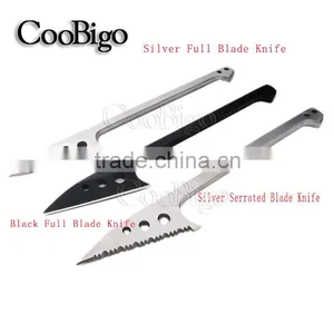 Full Edge Blade Knife / Serrated Edge Blade Knife Fishing Harpoon Flake EDC Outdoor Survival Tool#S0024-1/2 thumbnail-1