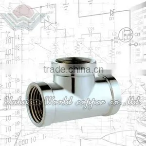 WD-9706 Brass Pipe Fitting Of Tee Female thumbnail-1